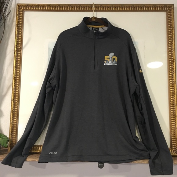 Nike Other - NWT NIKE NFL SUPERBOWL 50 POPOVER SWEATER 1/4 ZIP